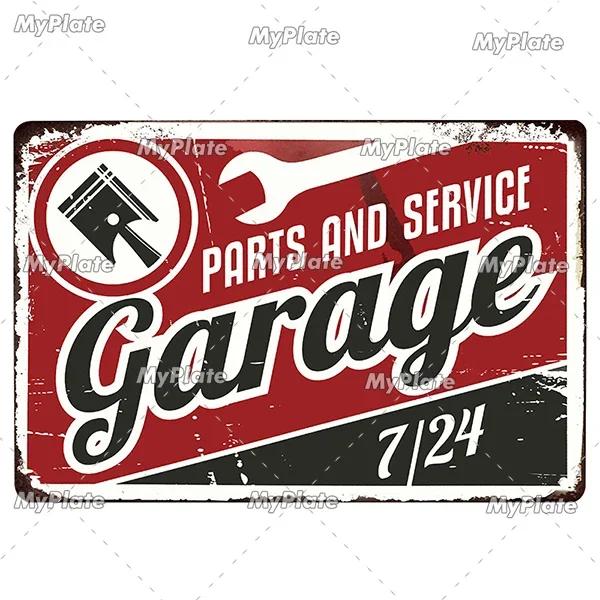 Hot Rod Garage Vintage Metal Sign Tin Sign Vintage  Decoration Plaque Home Wall Decor Bar Sign Home Decor Poster Drop Shipping