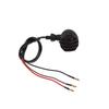 2 Pcs Universal 12V Motorcycle Turn Signal Lights Black Metal Bullet Blinker Amber Indicator Lamp with Grilled Lens Cover