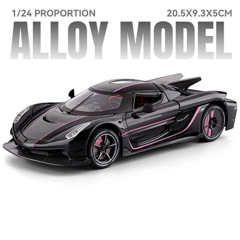 1:24 KNSG Jesko Absolut ONE 1 Gemera GT Supercar Alloy Metal Diecast Model Car Boy’s High Simulation Miniatures Holiday Present