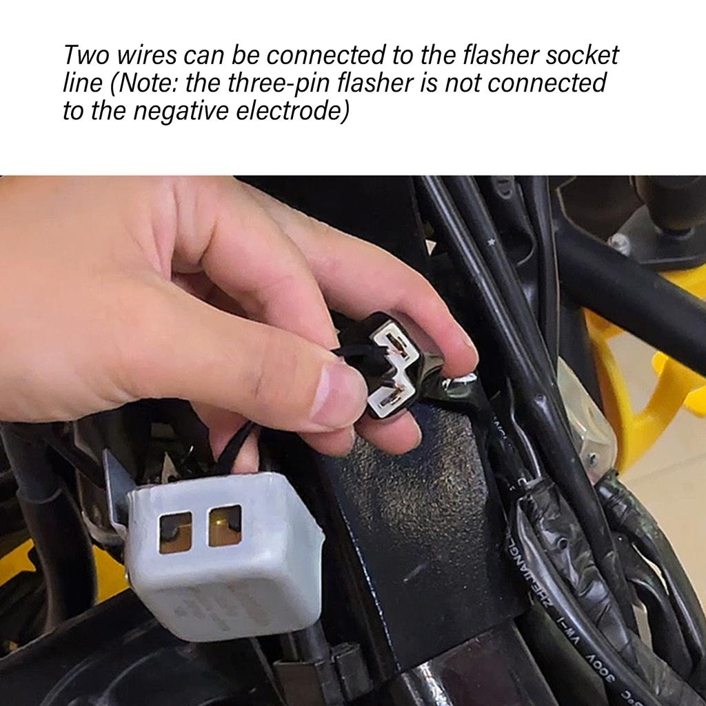 Motorcycle Turn Signal Buzzer Alarm for Cross Cub CC110 12V Electronic Turn Signal Buzzer Beep Relay with Mount Bracket