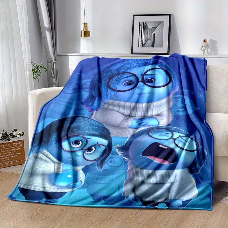 1pc,"Home Decor Blue Character Blanket Perfect for Sofa, Bedroom, Living Room, Travel