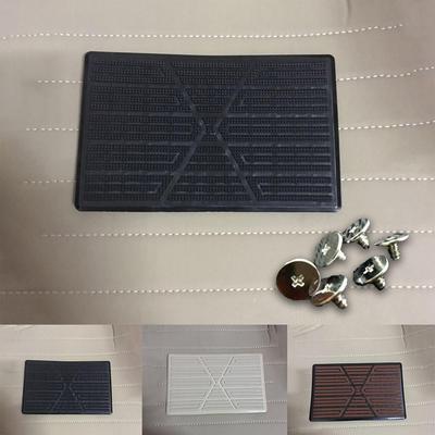 1X PVC Auto Fuß Teppich Pad Ferse Matte Pedal Patch Abdeckung Matte Anti Skid Pedal