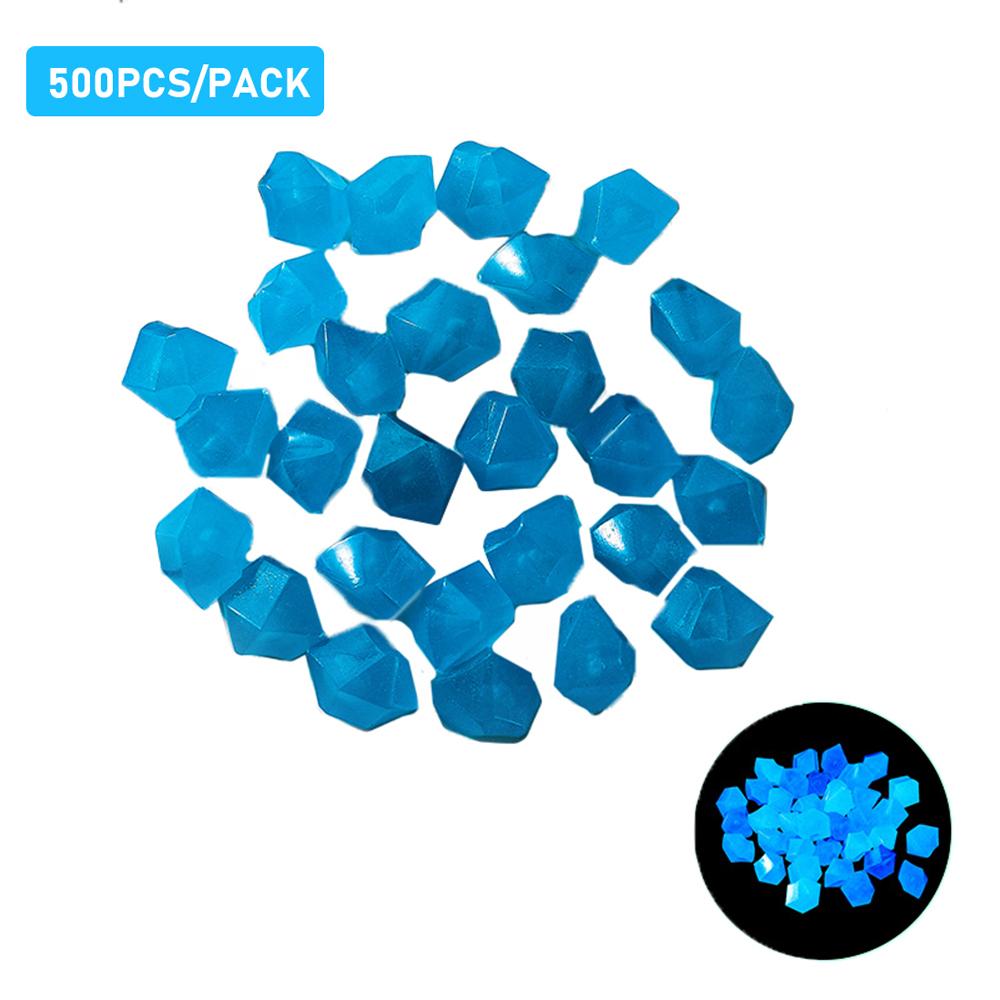 Glow in The Dark Stones Glow Stones Diamond-Shaped Fluorescent Stone Decoration for Aquarium Waterscape Outdoor Yard Landscape