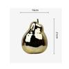 Golden Pear Resin Handicraft Simulated Fruit Sculpture Abstract Pear Decorative Figurines Home Decoration Accessories