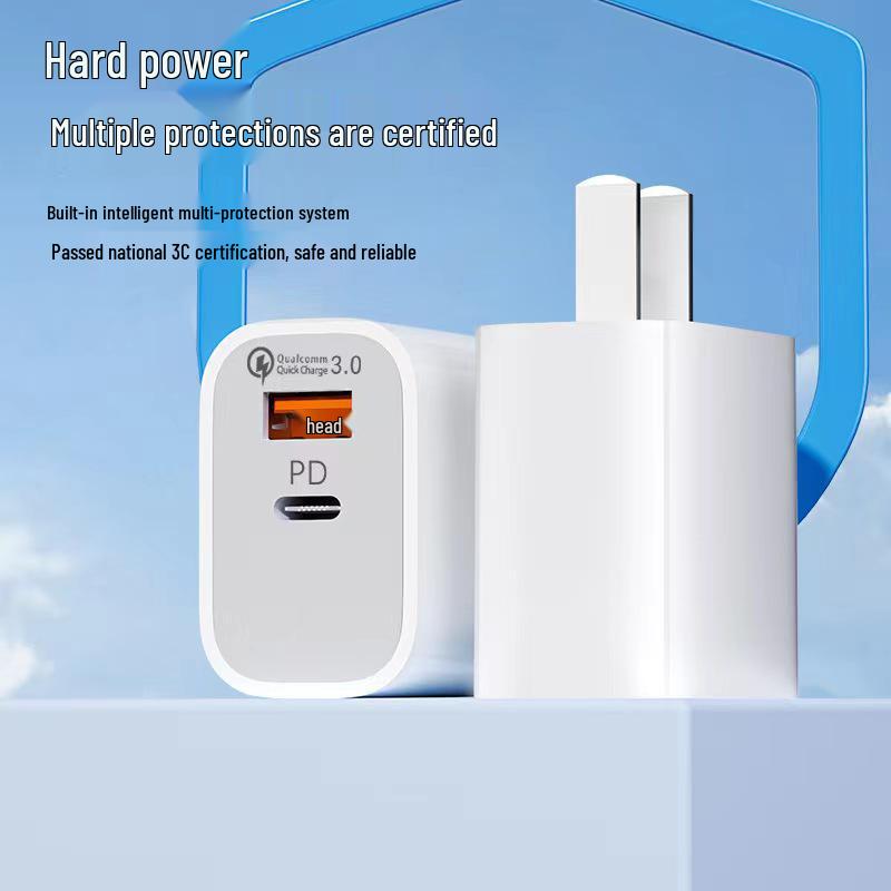 PD20W Fast Charger for Android, Apple, Huawei Phones - 3C Certified