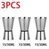 Stainless Steel Ounce Cocktail Whiskey Jigger Dual Shot Drink Alcohol Measure Cup Bar Gadgets Cocktails Accessories JBGJ02