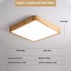 Modern LED Ceiling Light Wood Grain Golden One Light with 3 Colors Home Lighing Kitchen Bedroom Bathroom Surface Ceiling Lamp