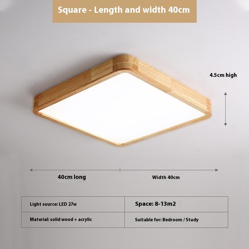 Modern LED Ceiling Light Wood Grain Golden One Light with 3 Colors Home Lighing Kitchen Bedroom Bathroom Surface Ceiling Lamp