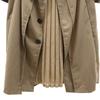 AMERI UNDRESSED Pleated Long Trench Coat Brown Women Used