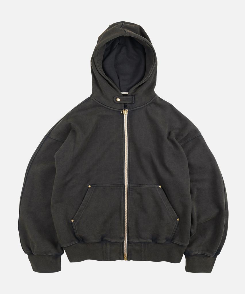 Frizmworks Vintage Dyeing Hood Zip Up Parka _ Black Brown