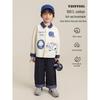Boy's Soft Breathable Cartoon Color-Block Long Sleeve Shirt