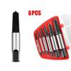 6Pcs Screw Extractor Broken Bolt Damaged Screw Extractor Remover Set Easy Out Drill Bits Tools Kit