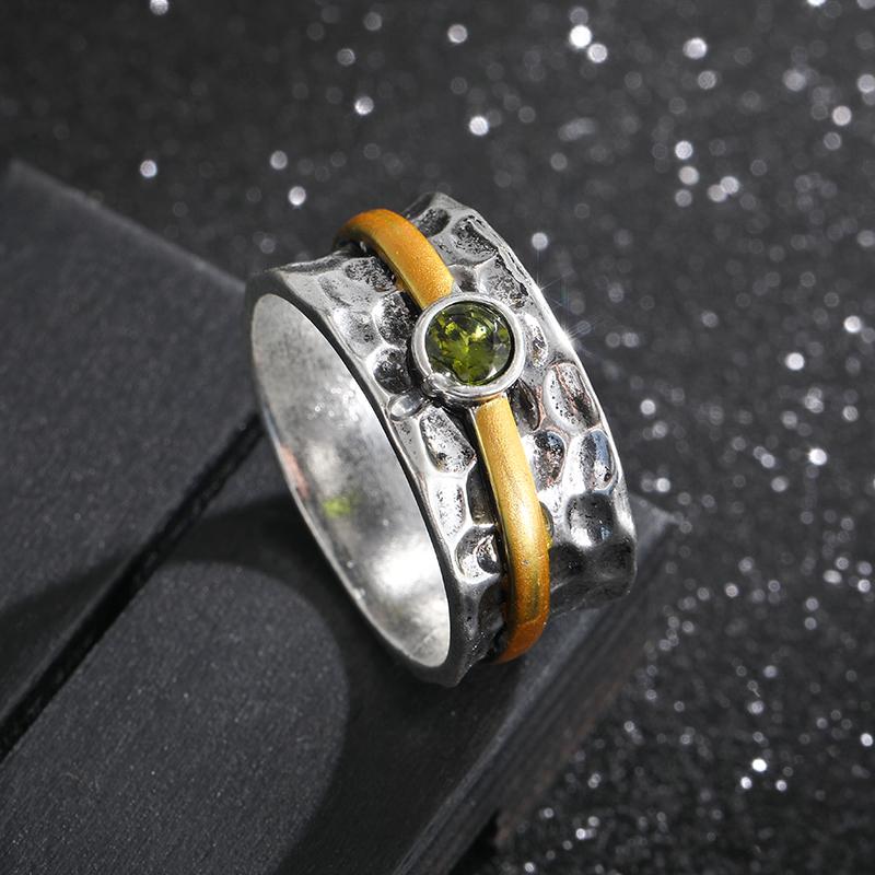 

Винтажное Креативное Модное Необычное Двухцветное Металлическое Кольцо с Зеленым Цирконом для Мужчин и Женщин, Богемия, Помолвка, Свадьба, Вечеринка, Подарок 10