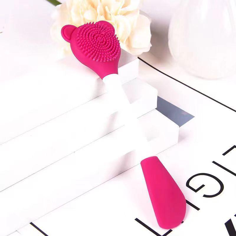 Silicone Double-Head Facial Cleanser & Massage Brush