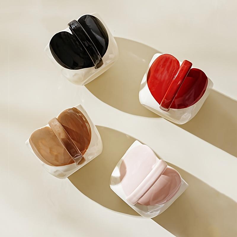 Set 2 Cutii Cadou Set Cești Ceramice Inimă Cuplu, Set Cești Cafea Cutie Cadou Romantice pentru Îndrăgostiți
