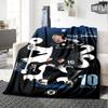 Chelsea Fc Football Player Personalized Text Blanket Gift Personalized Blanket Ultra-Soft Suitable for Bed Chair Living Room Bedding All-Season Use