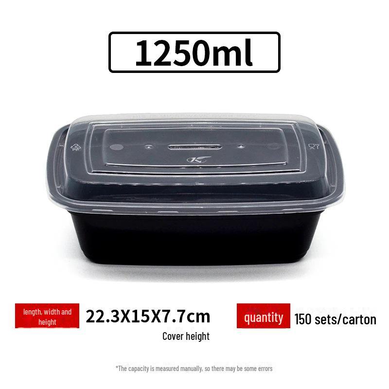 

Одноразовые пищевые коробки для еды на вынос с крышками — круглые и прямоугольные для фастфуда, бесплатная доставка Value Pack (150 with lids)