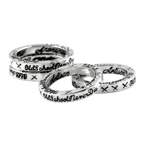 Anonymous Artisan Oldschool Never Die Sapce Ring