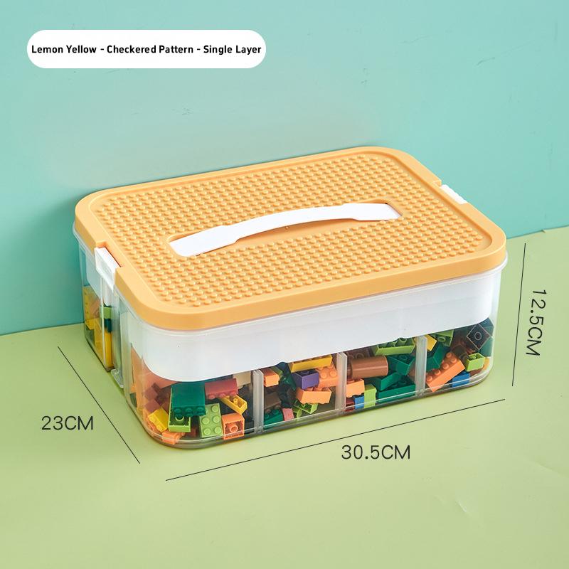 Креативный прозрачный пластиковый контейнер для хранения, пыле- и влагозащищенный, для сортировки, с отделениями для мелких игрушек S