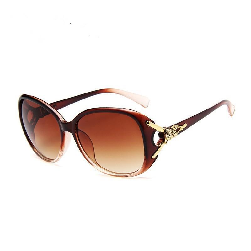 New women's sunglasses trendy fashion large frame sunscreen sunglasses vacation retro sunglasses