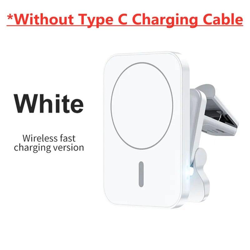 15W Magnetic Wireless Charger Car Air Vent Stand Phone Holder Mini  Fast Charging Station For iPhone 12 13 14 Pro Max Macsafe