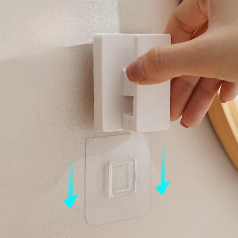 Wall-mounted Toothpaste Storage Rack, No Need for Drilling, Bathroom Tile, Towel, Facial Cleanser Storage Hanger, Bathroom Storage Wonder