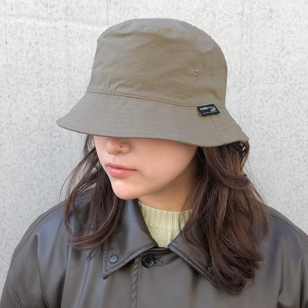 Basic Enchi Cordura NYCO Bucket Hat Cordura Ripstop Bucket One Size Fits Greige R/S - Hat, Hat, Cap, Antibacterial, Deodorizing, Men's & Women's, All,