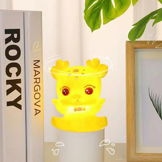 Hirsch Cartoon LED Nachtlicht Leuchtende Spielzeuge für Kinder Kreatives Buchlicht Ornamente Nachttischlampe