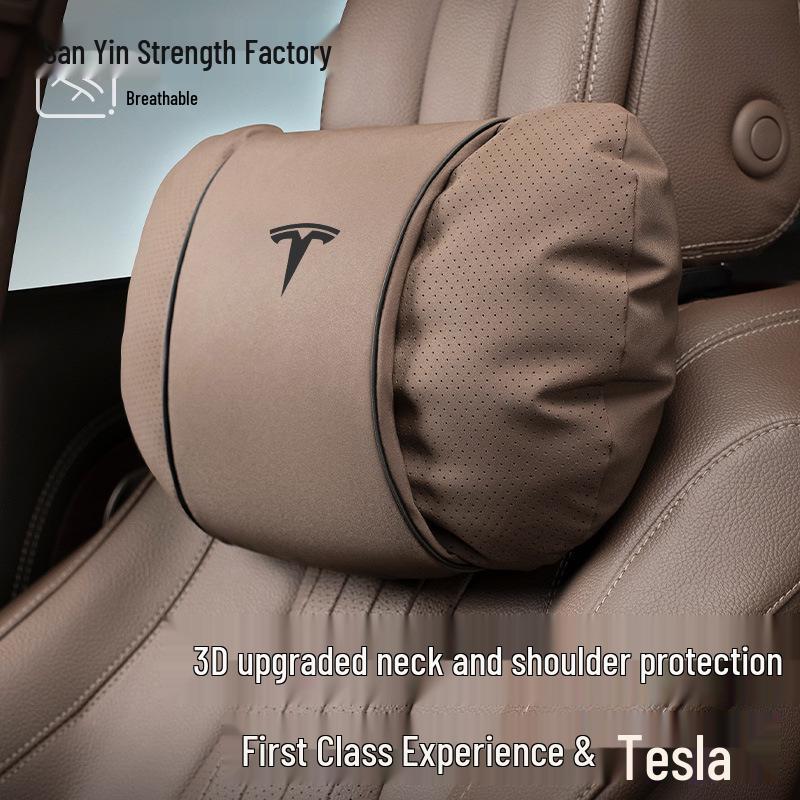 Headrest Cushion and Lumbar Support for Tesla Model 3/Y/S/X