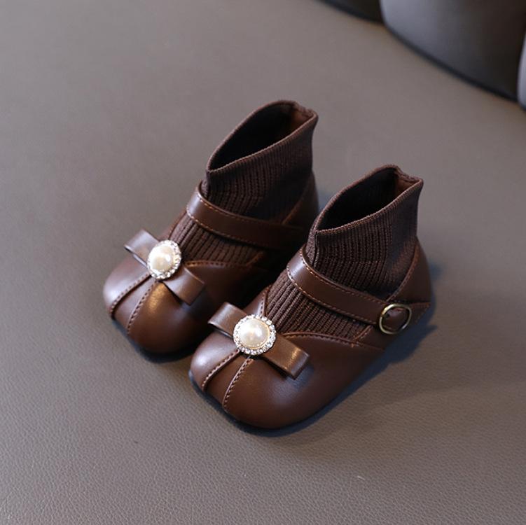 Super Soft Girl Shoes 1-3y Old Spring Autumn Baby Princess Shoe Fashion Girl Boots Versatile Baby Shoes Breathable Walking Shoes