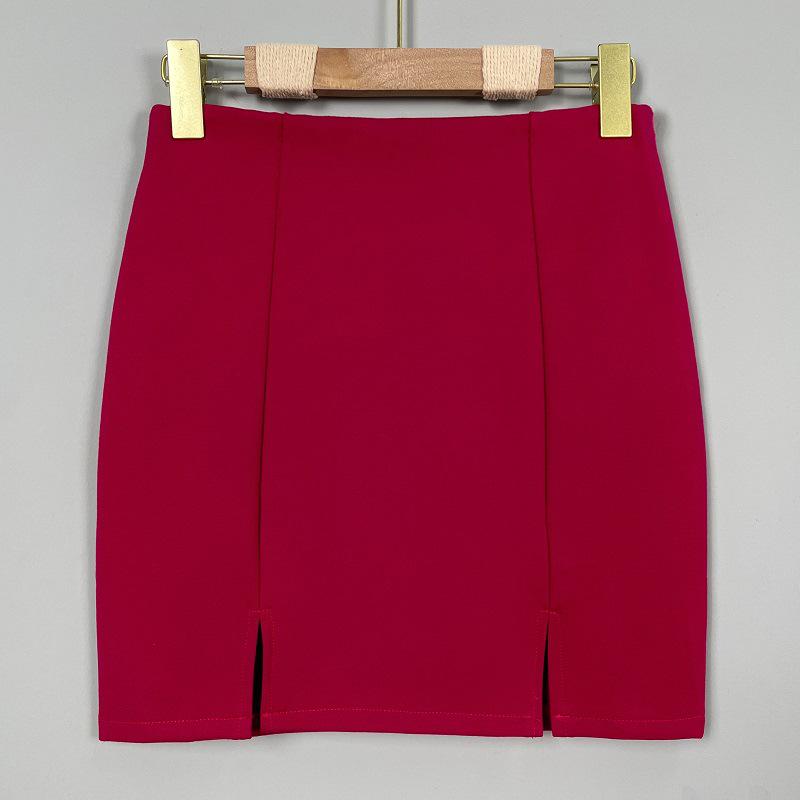 

Юбка Dongdaemun с завышенной талией и утягивающим эффектом: Сексуальный разрез, облегающий покрой для женщин One Size