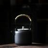 Chinese-style Ceramic Teapot, Small Lifting Kettle, Black Pottery Kung Fu Tea Set, Coarse Pottery Household Teapot
