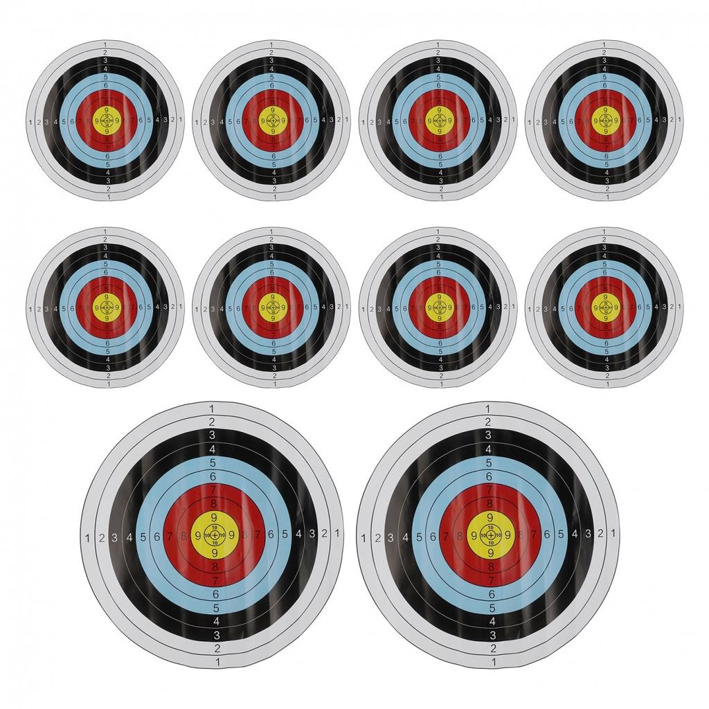 For Arrow Bow Practice Paper Targets 10Pcs 40x40cm Accurate Shots