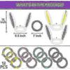 Easter Bunny Ring Toss Game Set with 3 Inflatable Rabbit Ears for Outdoor Family Fun