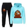 Steves Lava Chicken Kids Hoodie And Pants Set With Cotton Fabric For Playwear And Daily Use