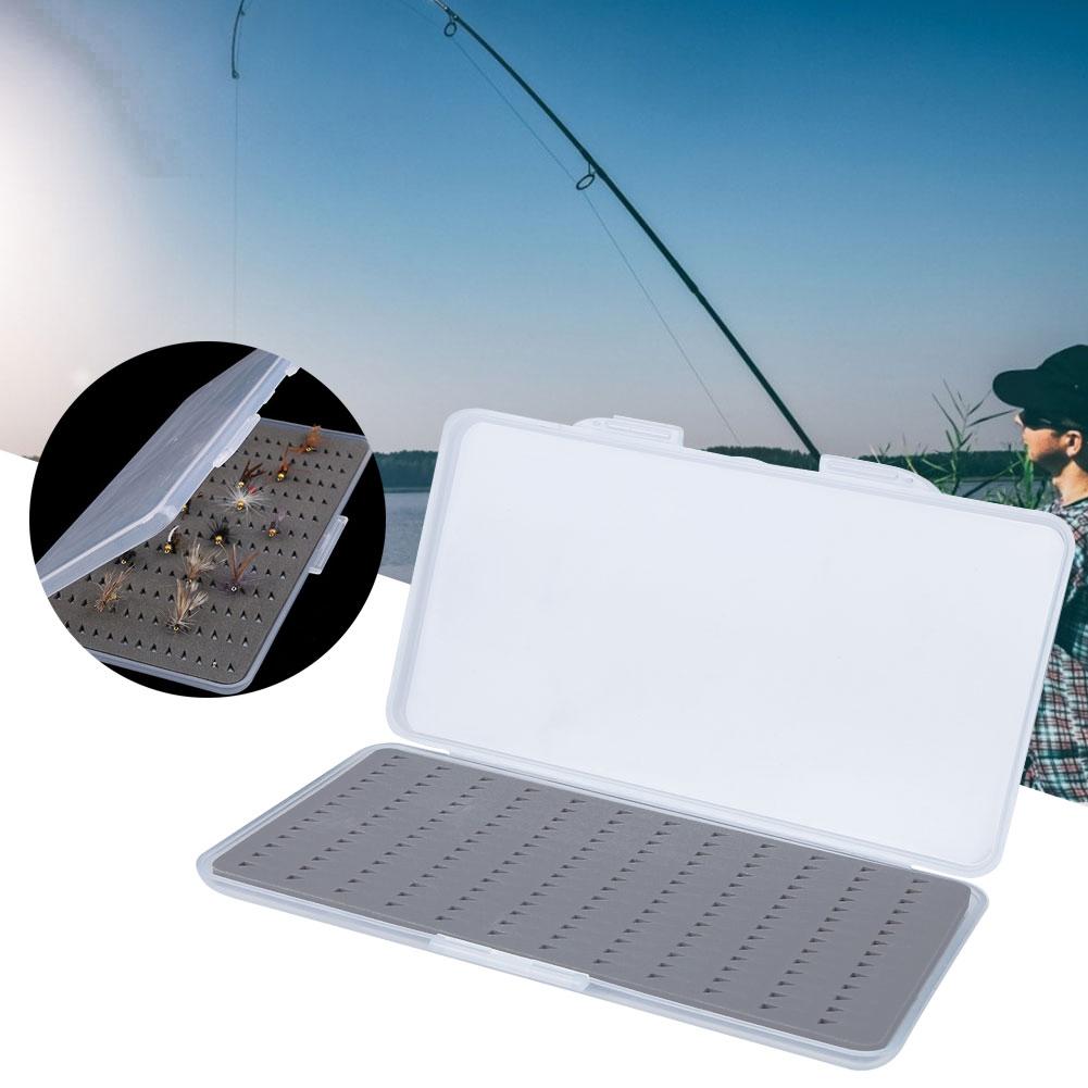 ABS Lightweight Fly Fishing Storage Tackle Box Fish Hook Lure Case with Foam Accessory