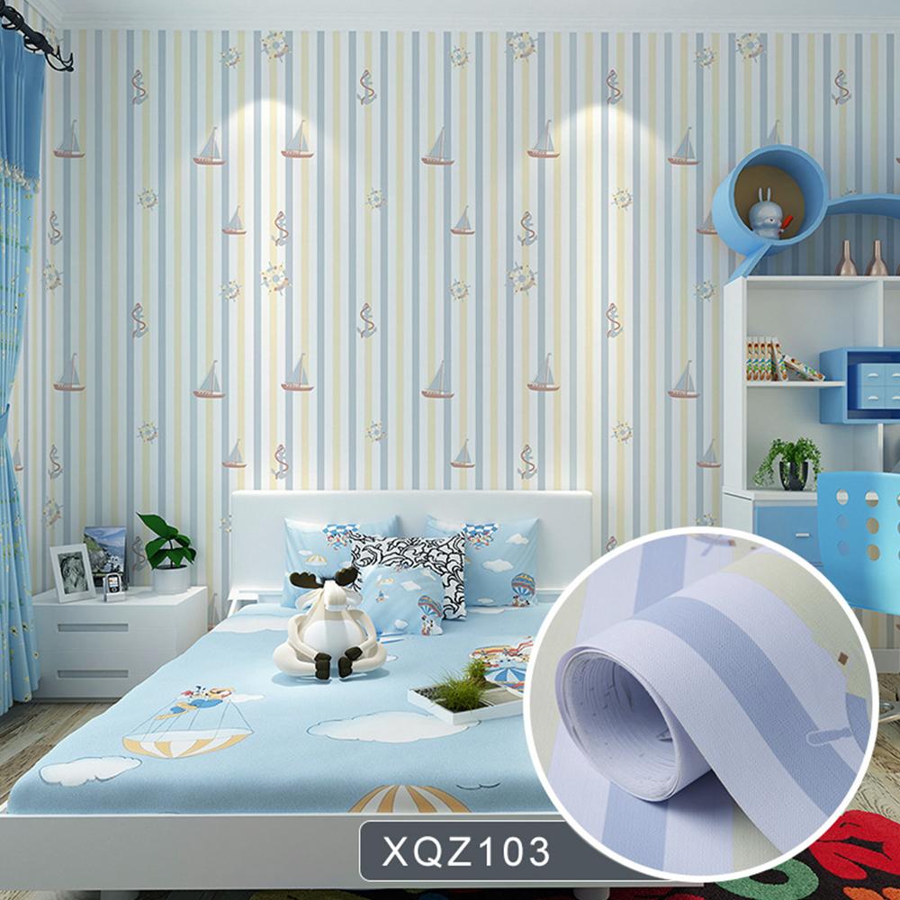 Cartoon Pattern Living Room Bedroom Self Adhesive Wallpapers Waterproof Oil Resistant Home Decoration Adhesive Wallpaper