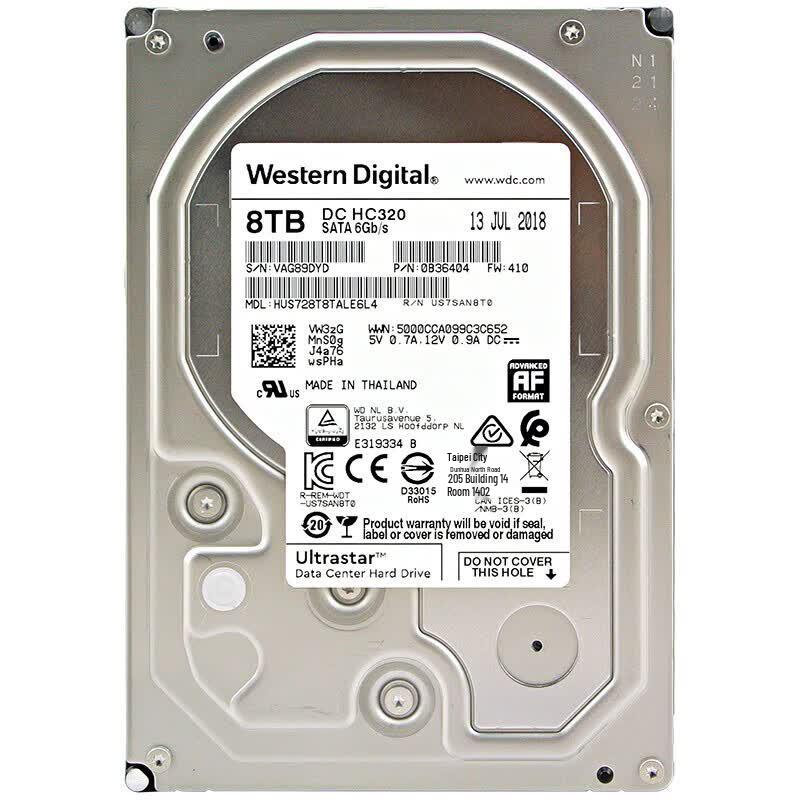 Western Digital (WD) DC HC320 SATA Enterprise Hard Drive