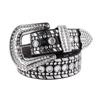 Unisex Fashion Rivet Belt with Rhinestone Alloy Pin Buckle