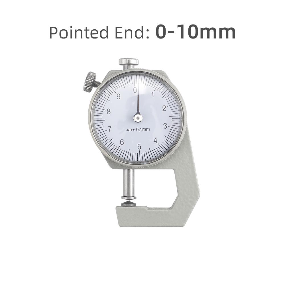 1pc Leather Thickness Gauge, Handheld High-Precision Measuring Tool for DIY Crafting, Dual Flat & Pointed Tips, Digital Display