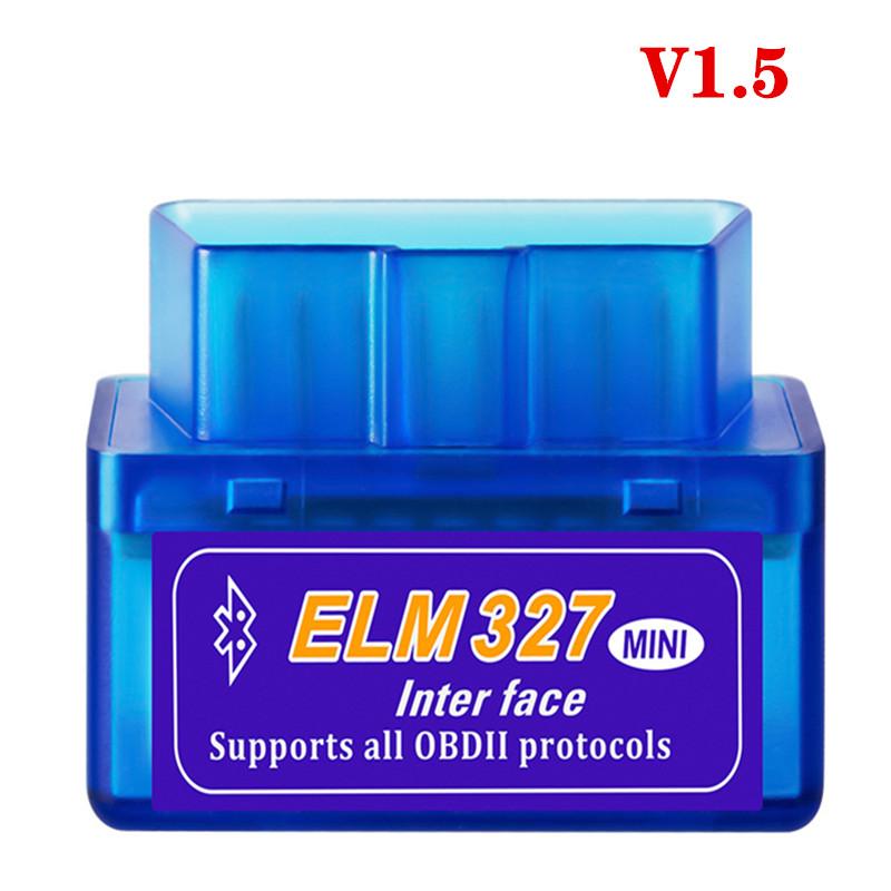 

MINI ELM327 V1.5/V2.1 адаптер сканера автоматический диагностический инструмент Bluetooth-совместимый OBD/OBDII считыватель кодов для Android Windows