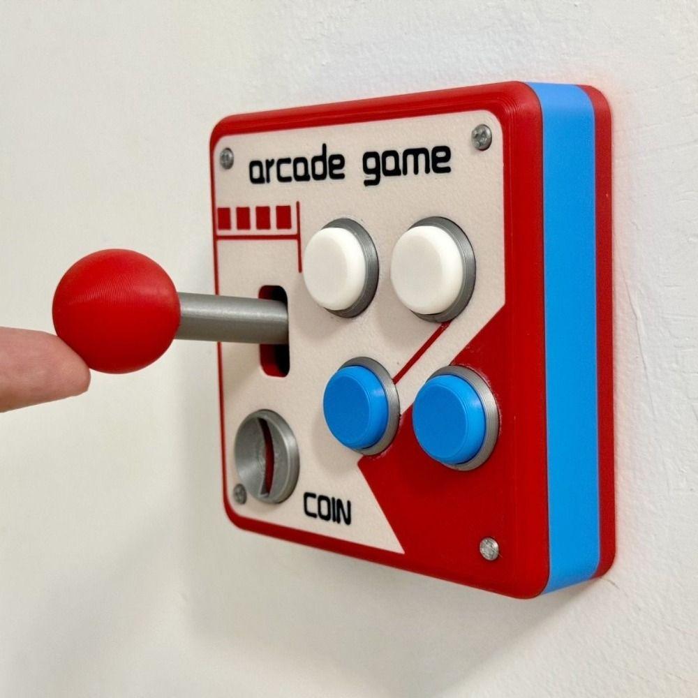Retro Arcade Style Switch Panel Cover Joystick Design Switch Button Decorative Cover