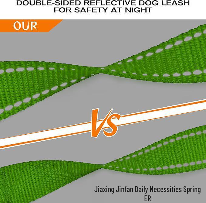 Double Layer Explosion-Proof Reflective Dog Leash - Shock-Absorbing, Thickened Pet Leash