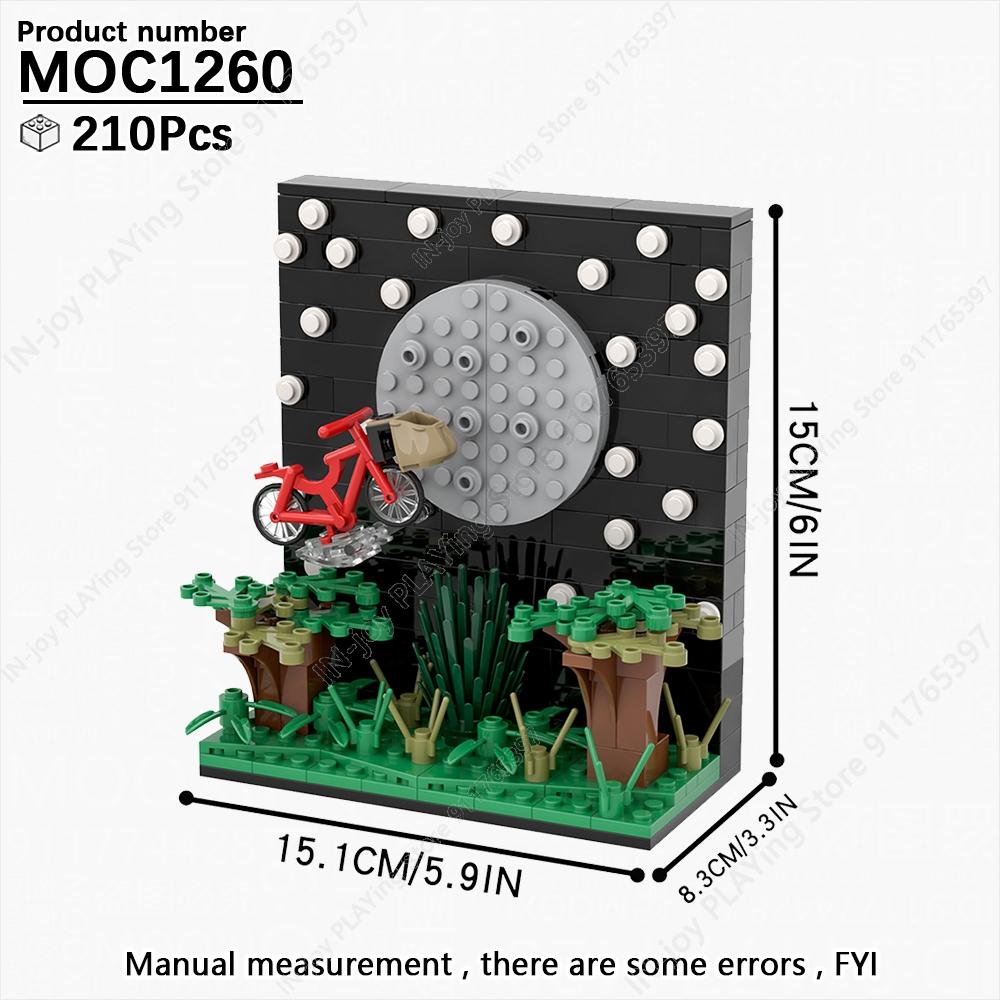 MOOXI Movie Game Scene Spaceship Gun Vehicle Model MOC Brick DIY Assembled Building Blocks Collection Toy Children Birthday Gift