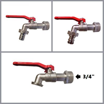 Rood 3/4 Inch Zinklegering Hendel Waterkraan Kraan Kogelkraan Rood Handvat Slangkoppeling voor Wasmachine Tuinbesproeiing