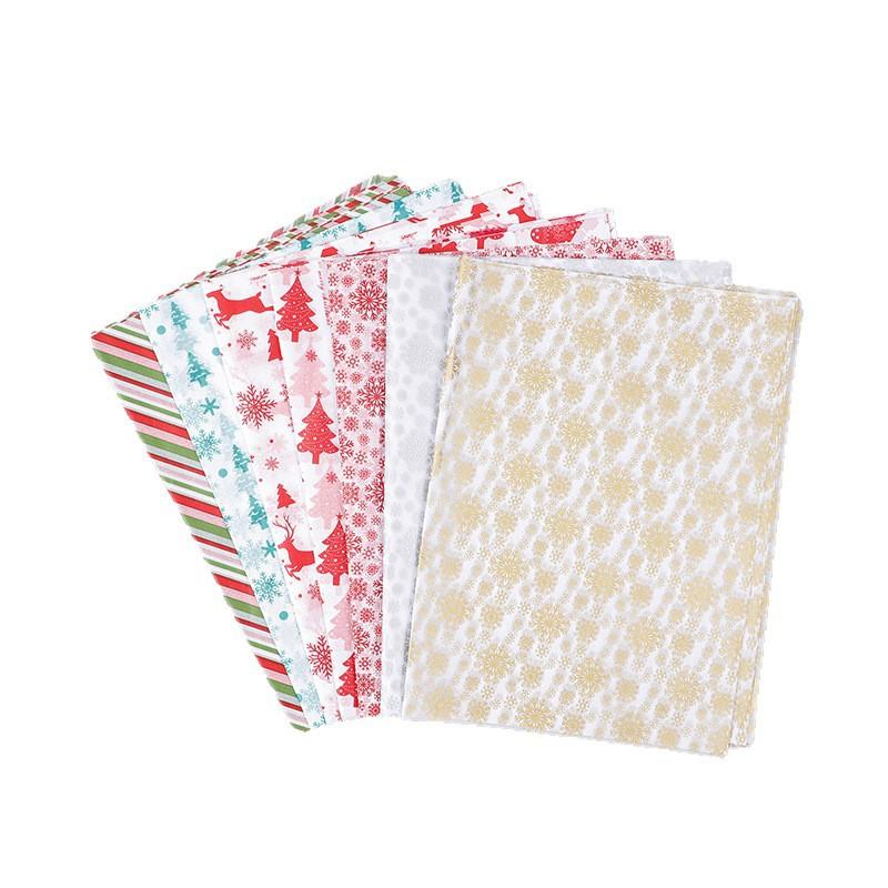 Weihnachtsstrumpf Papier Marke Neu Weihnachtspapier Schneeflockenmuster Papier Flach gefaltet Für Festival Dekoration Party Dekoration Neu
