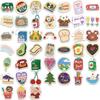 90-Sheet Korean Style Water Brush Sticker Set for Journals, DIY Phone Cases, and Notebooks.