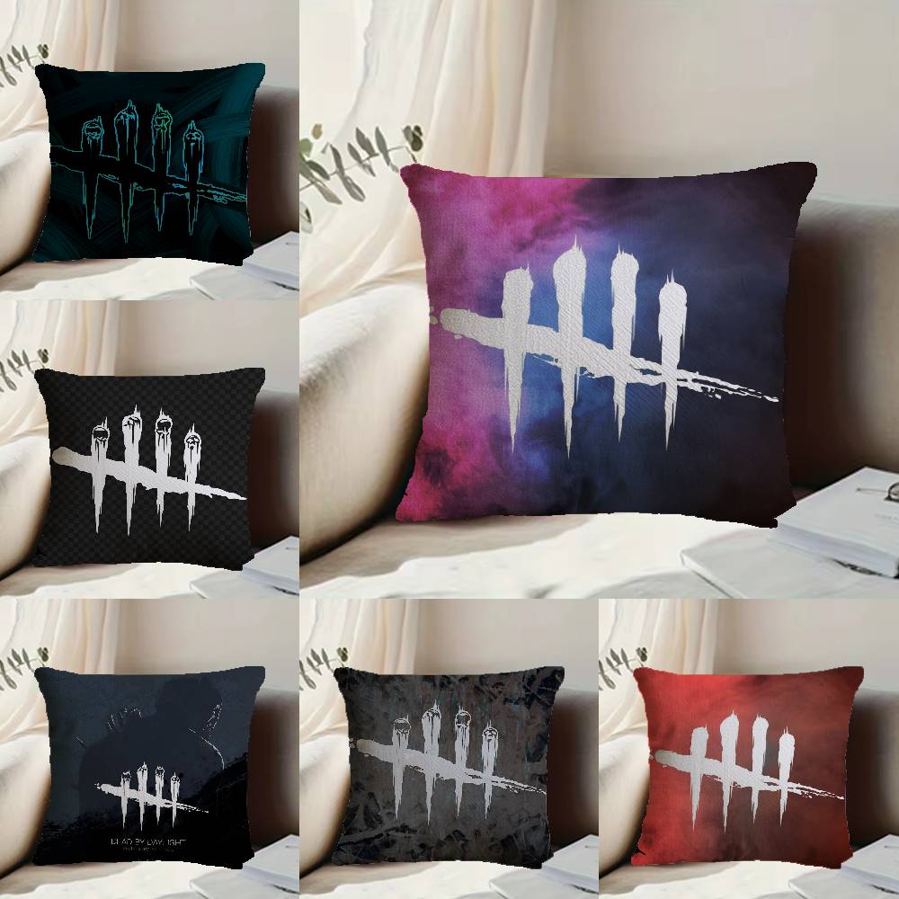 Games D-Dead b-by d-Daylight Pillow Case Anti-dustmite Pillowcase Invisible zipper silky short plush Sofa cushion cover