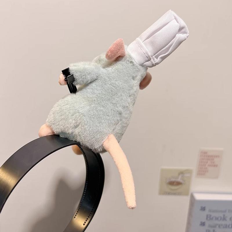 Cartoon Cute Plush Doll Headband Ratatouille Hairband Hairpin Women Girl Headdress Accessories Gift