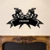 Metal Wall Art Tattoo Machine Decor, Personalized Name Sign for Barbershop Room, Home Wall Decoration